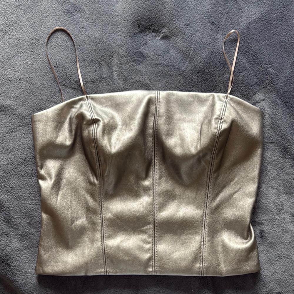 Metallic Gold Women's Top